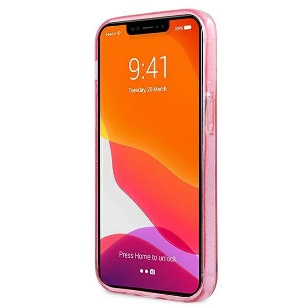 Karl Lagerfeld KLHCP13SKHTUGLP iPhone 13 mini 5,4" różowy/pink Hardcase Glitter Karl`s Head